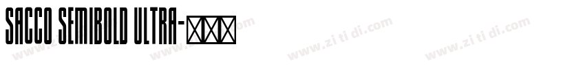 Sacco SemiBold Ultra字体转换